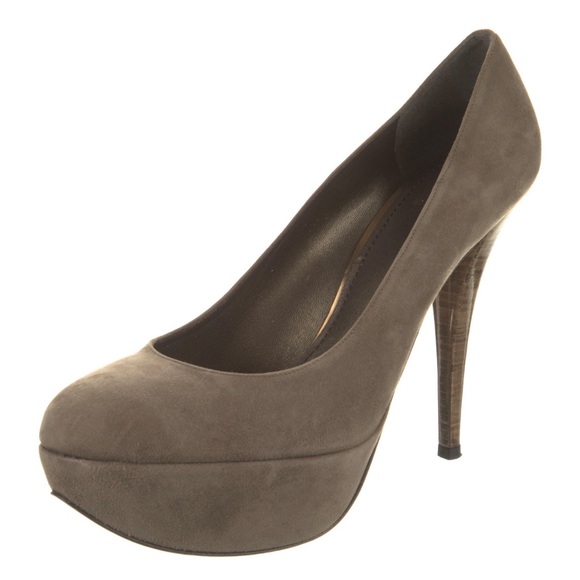 STUART WEITZMAN TAUPE SUEDE PUMP - SZ 10.5 - Picture 1 of 3